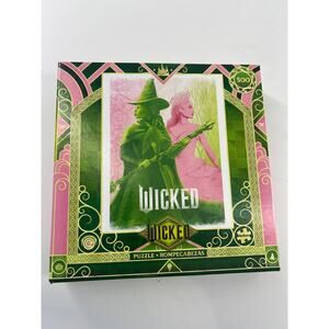 Wicked Puzzle 03350 Green Pink Movie Wizard of Oz Glinda Elphaba Complete
